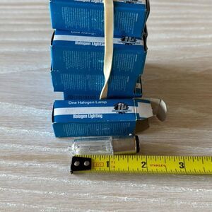 50W Halogen T4 Double Contact Bayonet Base 130V light bulb set of 11